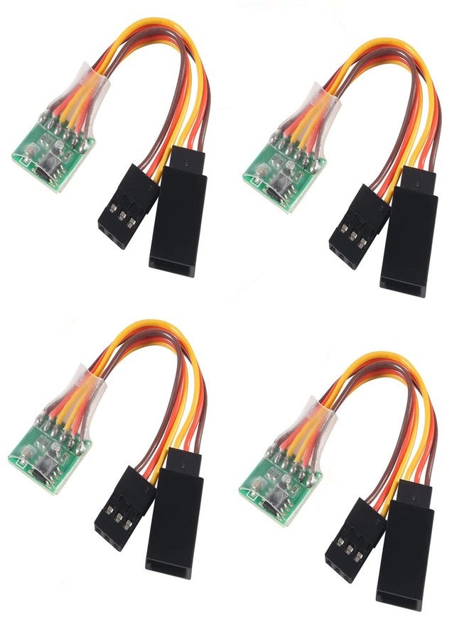 Azuocn 4PCS Servo Signal Reverser Rotation Inverter 5.0-6.0v Steering Gear Reverser for JR Futaba Aircraft Airplane Steering Gear and Any Servos - Image 1